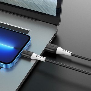 USB кабель Hoco Silicone Charging Data Cable For Lightning 2.4A