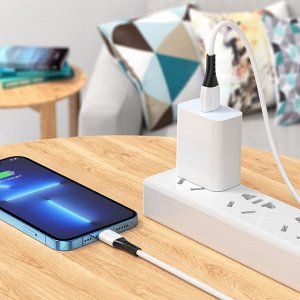 USB кабель Hoco Silicone Charging Data Cable For Lightning 2.4A