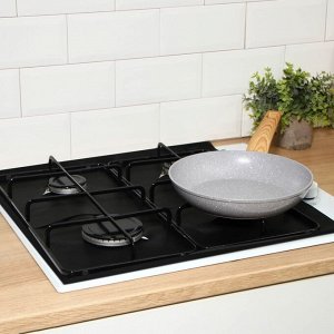 Защитное покрытие для газовой плиты Доляна, 4 шт, тефлон, цвет чёрный