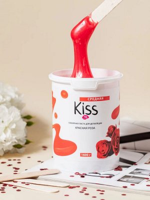 Kiss Проф паста для шугаринга Красная Роза  1600гр