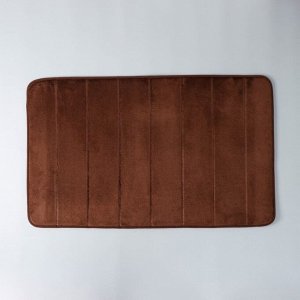 Коврик для дома с эффектом памяти SAVANNA Memory foam, 50?80 см, цвет коричневый