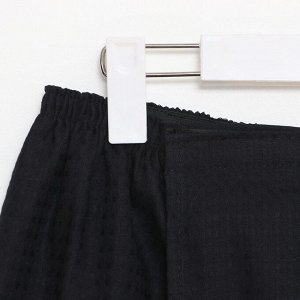 Полотенце вафельное Экономь и Я "Килт" 75х144 см, цв.черный, 100%хл, 200 г/м2