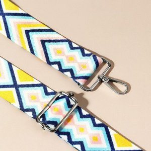 Ручка для сумки «Орнамент», стропа, 135 ± 3 x 3,8 см, цвет разноцветный