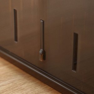 Контейнер для хранения без крышки Econova OPTIMA, 5 л, пластик, 16.8x30.5x12.9 см, коричневый