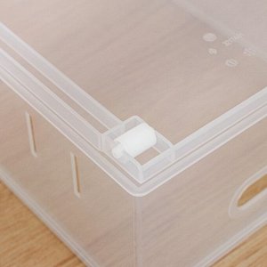 Контейнер для хранения без крышки Econova ROLLY, 11.5 л, пластик, 24.2x45x12.9 см, прозрачный