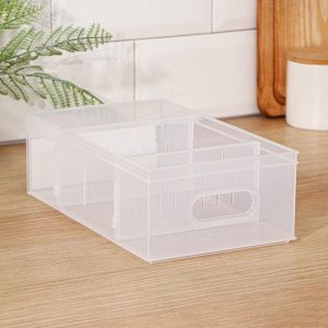 Контейнер для хранения без крышки ROLLY, 2,65 л, 15x26,6x8,7 см, прозрачный