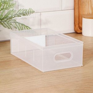 Контейнер для хранения без крышки ROLLY, 2,65 л, 15x26,6x8,7 см, прозрачный