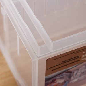 Контейнер для хранения без крышки Econova ROLLY, 5 л, пластик, 16.8x30.5x12.9 см, прозрачный