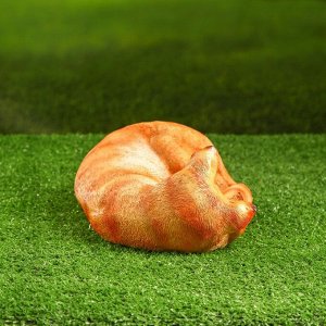 Садовая фигура "Кошка спящая свернувшаяся" 29х11см