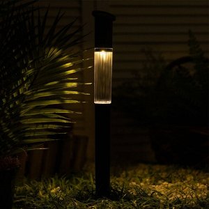 Садовый светильник на солнечной батарее «Столбик», 55 см, 1 LED, свечение тёплое белое