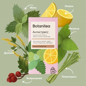 Травяной чайный напиток BOTANITEA Антистресс, 36 г (20 ф/п)
