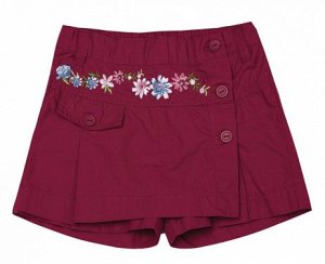 Малиновая юбка-шорты для девочки