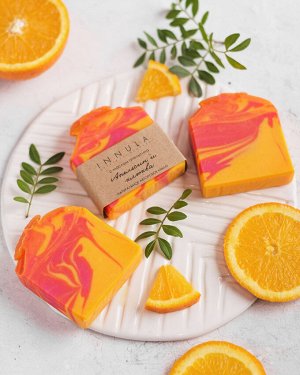 Подарочный набор мыло ручной работы "Апельсин и клюква"