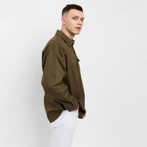 Рубашка мужская MIST oversize, хаки