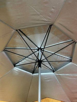 Зонт пляжный двухслойный диаметр 2.2м (наклоняется)