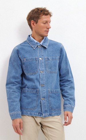 FINE JOYCE Куртка мужская джинсовая F311-1238 middle blue