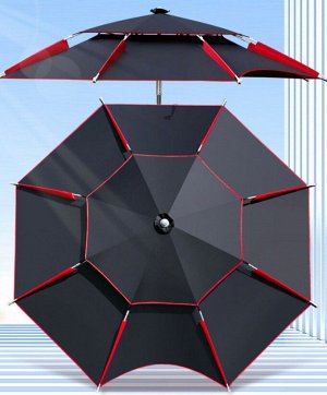 Зонт пляжный двухслойный 2м (360°)