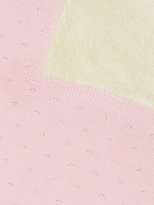 Вязаный плед на Вэлсофте (розовый)
