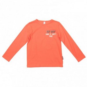 Оранжевая футболка с длинным рукавом для мальчика
