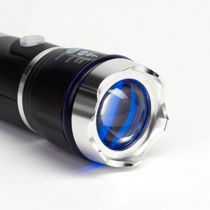 Фонарь многофункциональный мультитул 6 в 1, 3 Вт, 100 лм, OSL, zoom, аварийный молоток, стропорез 44