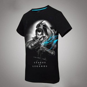 3D светящаяся футболка "Лига легенд" черная