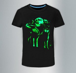 3D светящаяся футболка "Животные"
