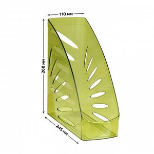 Лоток для бумаг вертикальный "Тропик", зелёный лайм