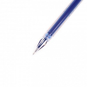 СИМА-ЛЕНД Ручка гелевая &quot;Кристалл&quot; 0.38 мм, синий, корпус прозрачный, безстержневая, игольчатый пишущий узел