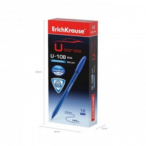 Ручка шариковая ErichKrause U-108 Original Stick 1.0, Ultra Glide Technology, цвет чернил синий