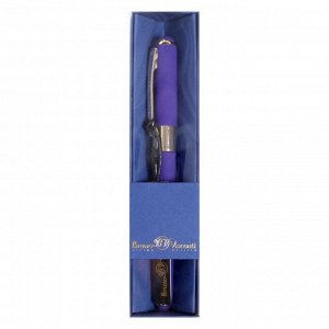 Ручка шариковая, 0.5 мм, Bruno Visconti MONACO, стержень синий, корпус сине-фиолетовый, в футляре