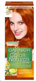 Гарньер Color Naturals краска д/волос крем. 7.40 пленител.медный питан. насыщ/цв 155гр. карт/уп / 12
