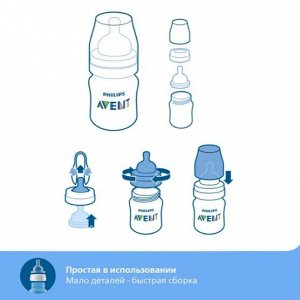 Авент бутылочка из полипропилена anti-colic с силиконовой соской 125мл №2 (scf810/27)