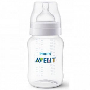 АВЕНТ БУТЫЛОЧКА ИЗ ПОЛИПРОПИЛЕНА ANTI-COLIC С СИЛИКОНОВОЙ СОСКОЙ 260МЛ ...