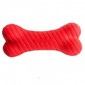 Playology двухслойная жевательная косточка DUAL LAYER BONE с ароматом говядины, маленькая, красный