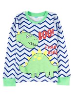 Футболки с длинным рукавом для мальчиков &quot;Striped dino&quot;