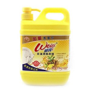 Weiqi Dishwashing Liquid Гель для мытья посуды, овощей и фруктов с Имбирём,1,39 кг. [12 ш Арт-611077