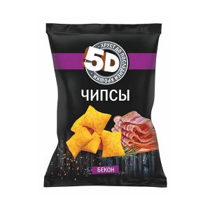 Чипсы пшеничные 5D со вкусом Бекон 45гр