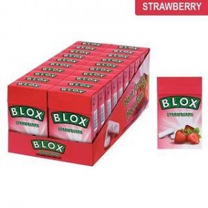 Жевательная резинка BLOX 23гр клубника
