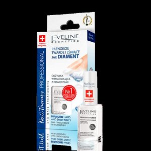 Eveline Nail Therapy Препарат для укрепления ногтей с бриллиантовой пылью
