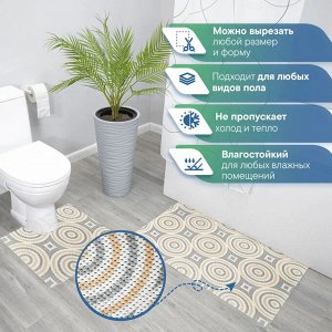 Набор ковриков для ванной и туалета из вспен-го ПВХ 50х52 см, 50х85 см (2шт.) V33BG