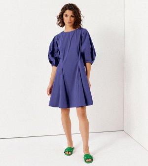 Платье мини с объемными рукавами на манжетах, ПА 139083w