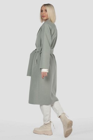 01-11614 Пальто женское демисезонное (пояс)