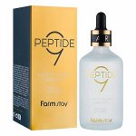 Омолаживающая сыворотка с комплексом из 9 пептидов FarmStay Peptide 9 Super Vitalizing Ampoule, 100мл