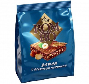 Вафли с ореховой начинкой «Rombo», 200г