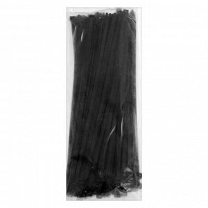 Хомут-стяжка, с металлическим замком, цвет черный, 4.7х250 мм, 100 шт