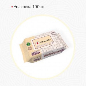 Салфетки влажные HARUKO, коллекция Sabi с экстрактом алоэ 80 + 25% , 1*24