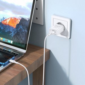 Зарядное устройство + кабель For Lightning Borofone Single Port Charger Set 2.1A