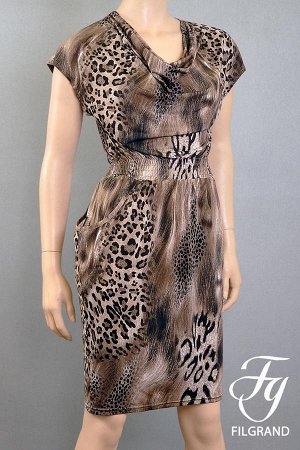 Платье 026 масло леопард арт.209-2