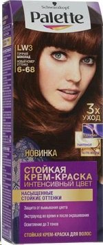 Палетт краска д/волос кремов. т.LW3 (6.68) горячий шоколад защита от выцвет.с кератин. 110мл карт/уп