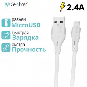 USB кабель Celebrat Safety Fast Charging MicroUSB 2.4A